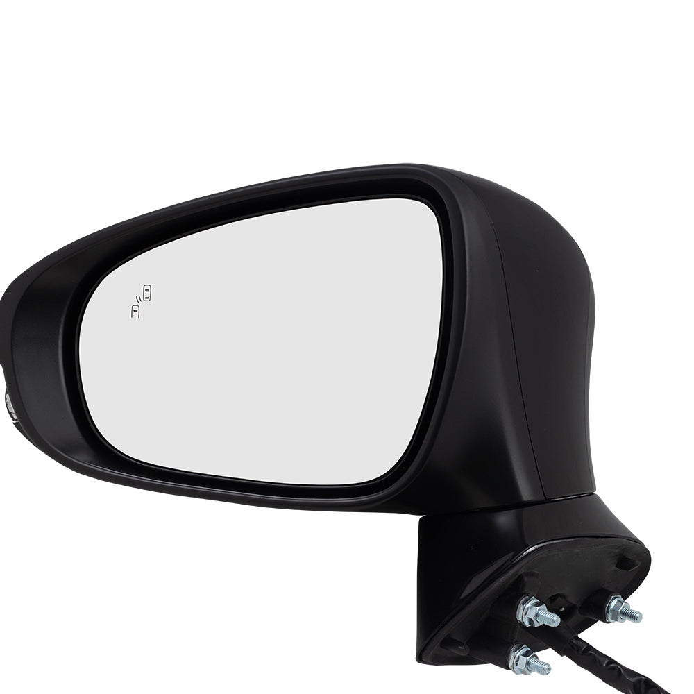 Brock Replacement Side Mirror Drivers Power Folding Heated Signal Puddle Lamp Blind Spot Detection Compatible with 2014-2018 GS350 GS450h 8794030F10C0 87940-30F10-C0