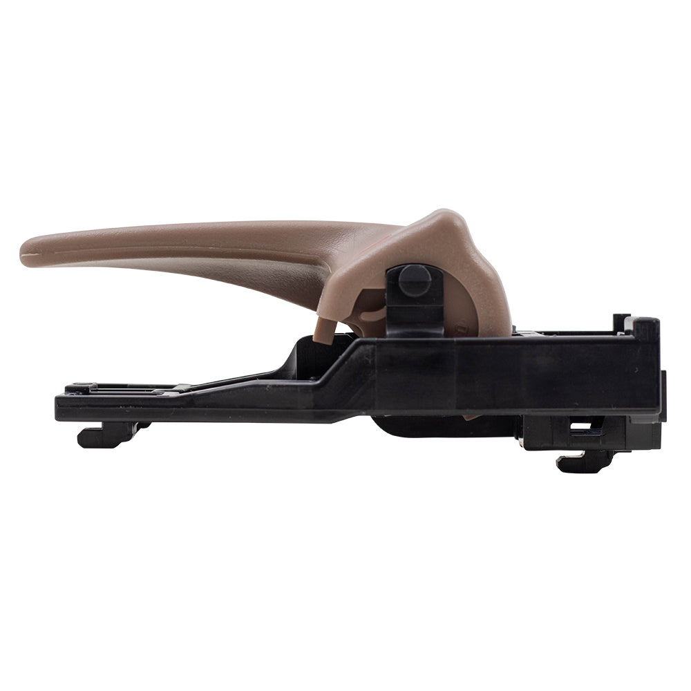 Brock Replacement Front and Rear Driver Side Inside Brown/Oak Door Handles Set Compatible with 2001-2004 Sequoia & 2004-2006 Tundra Double Cab ONLY