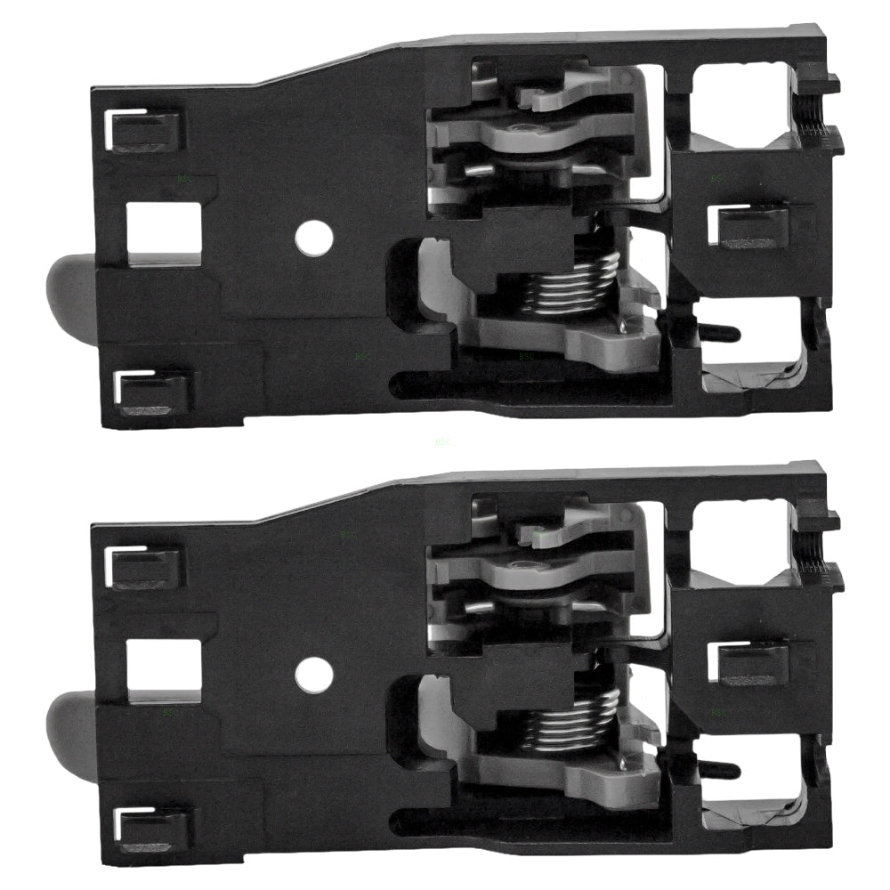 Brock Replacement Drivers Set of 2 Inside Interior Door Handle Charcoal Compatible with SUV Pickup Truck 69206-0C030-B0