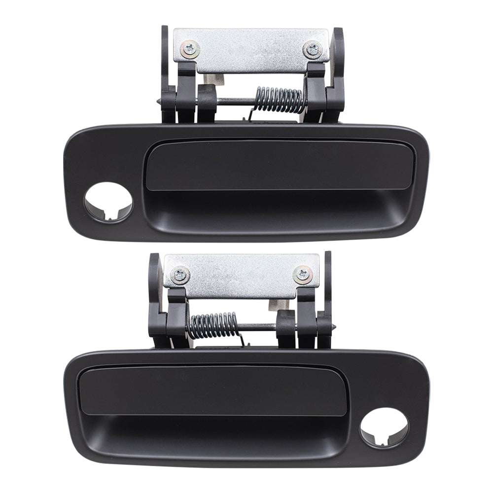 Brock Replacement Pair Set Front Outside Exterior Outer Door Handles w/ Keyhole compatible with Avalon 69220-AC030-C0 69210-AC030-C0