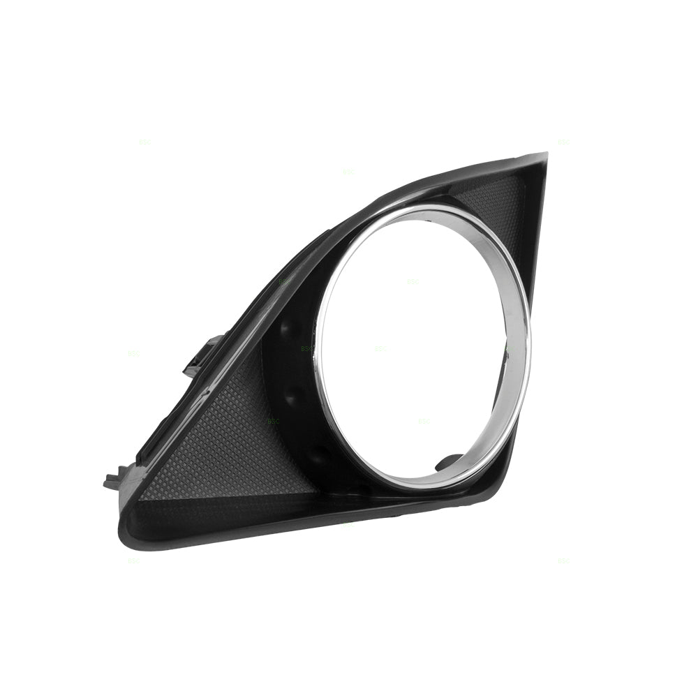 Brock Replacement Drivers Front Bumper Insert Fog Lamp Cover Grille Bezel Compatible with 09-10 Corolla 8148202090