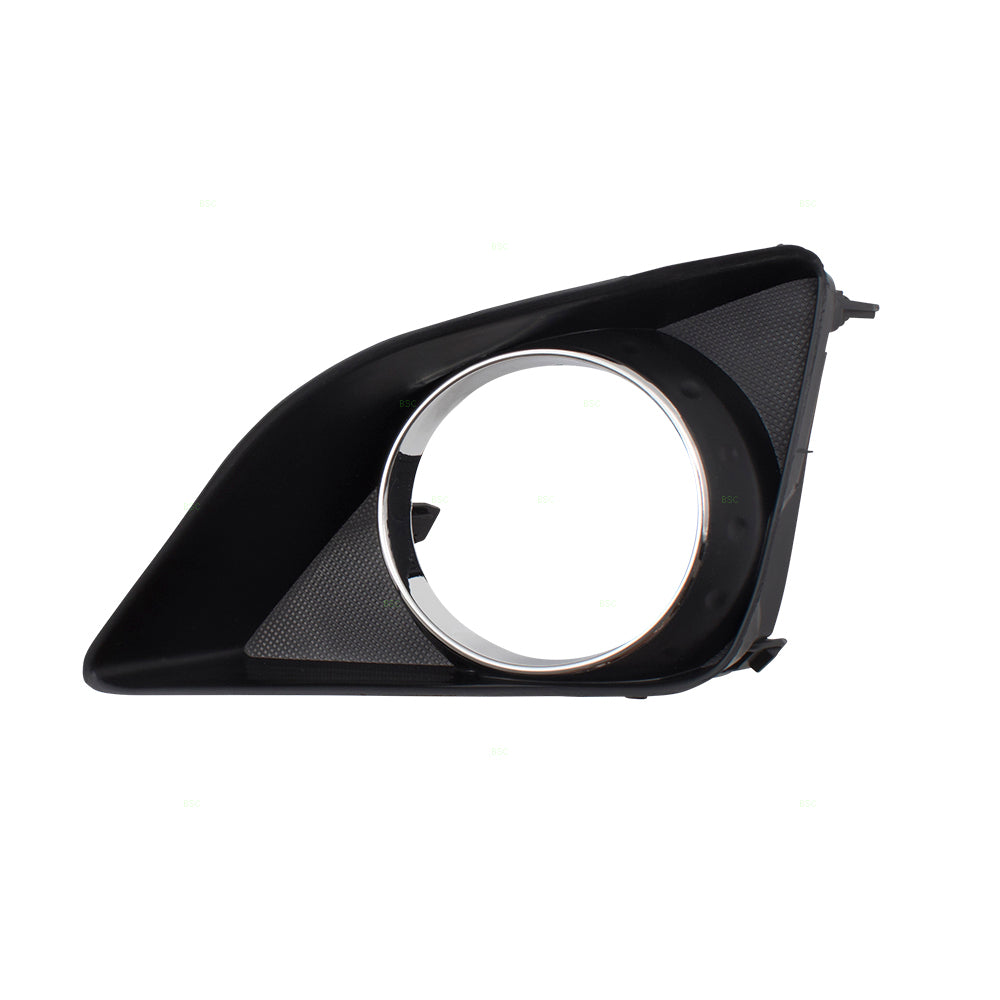 Brock Replacement Drivers Front Bumper Insert Fog Lamp Cover Grille Bezel Compatible with 09-10 Corolla 8148202090