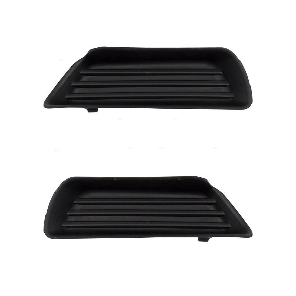 Brock Replacement Pair Set Front Bumper Grille Fog Lamp Hole Opening Covers Compatible with 07-09 Camry w/o Fog Lamps 5212806050 5212706050