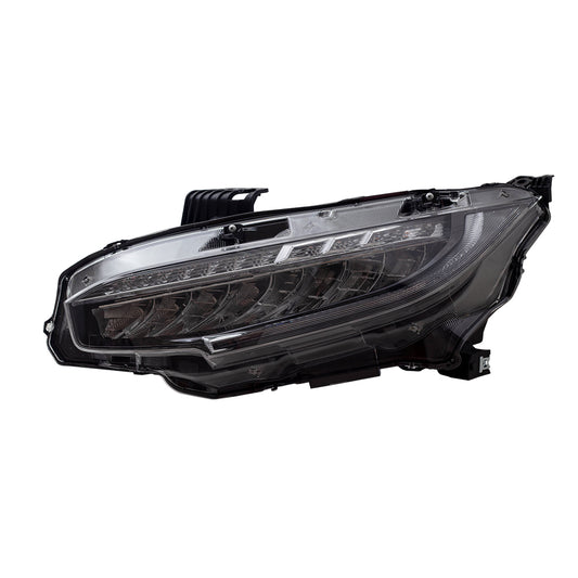 Brock Replacement Driver LED Headlight Compatible with 16-19 Civic