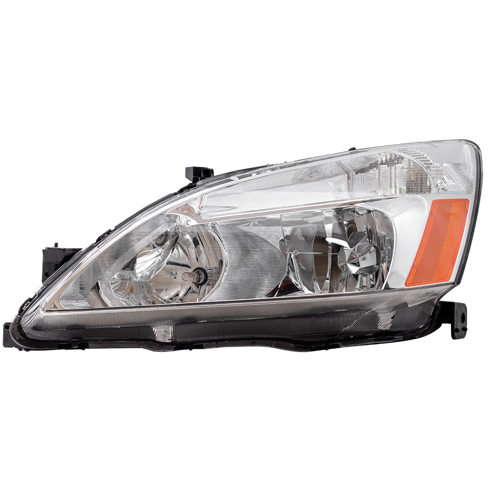 Brock Replacement Headlight Driver Left Compatible with 2003-2007 Accord 33151-SDA-A01