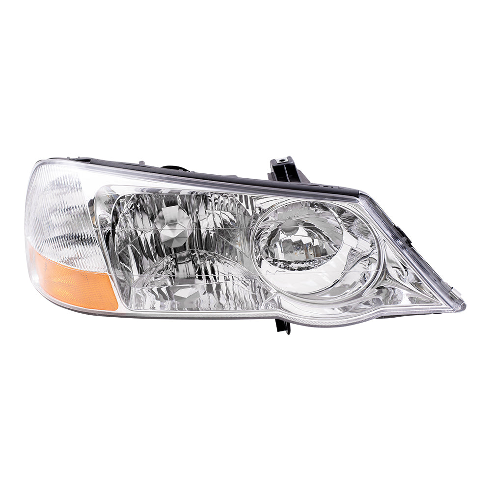 Brock Replacement Driver and Passenger Headlights Headlamps Compatible with TL 33151S0KA12 33101S0KA12