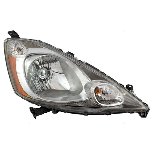 Brock Replacement Passengers Headlight Headlamp with Chrome Bezel Compatible with 2009-2011 Fit 33100TK6A11