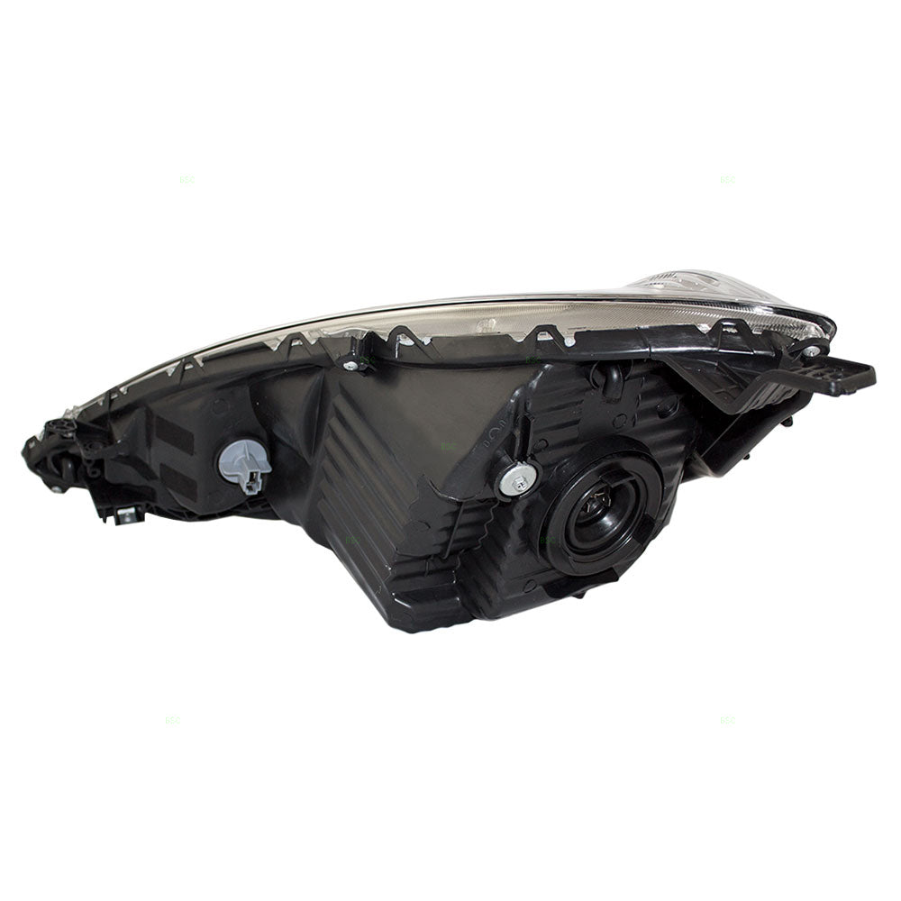 Brock Replacement Passengers Headlight Headlamp with Chrome Bezel Compatible with 2009-2011 Fit 33100TK6A11