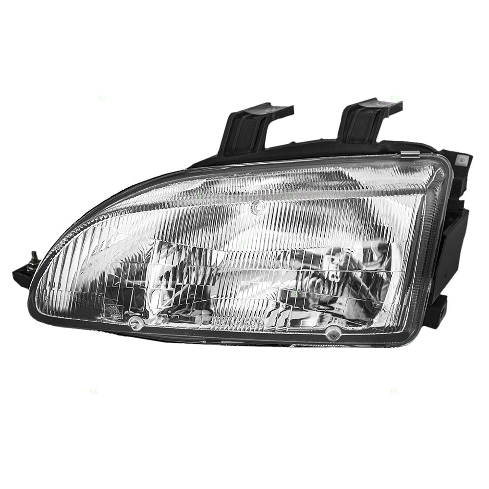 Brock Replacement Drivers Headlight Headlamp Compatible with Civic 33150SR3A01