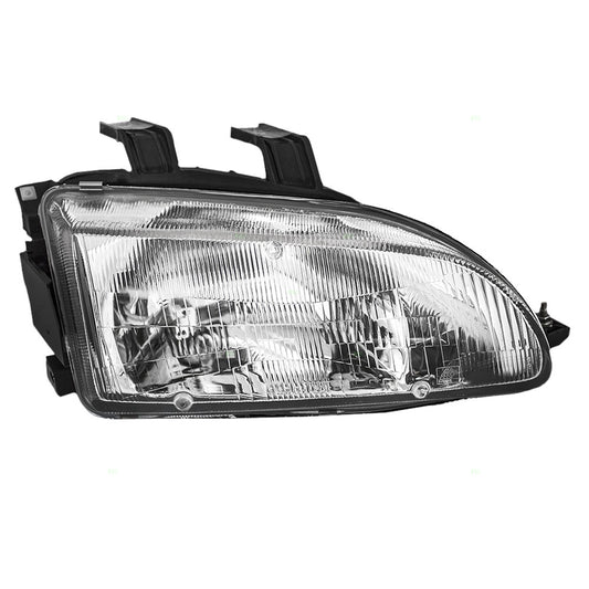 Brock Replacement Passengers Headlight Headlamp Compatible with Civic 33100SR3A01