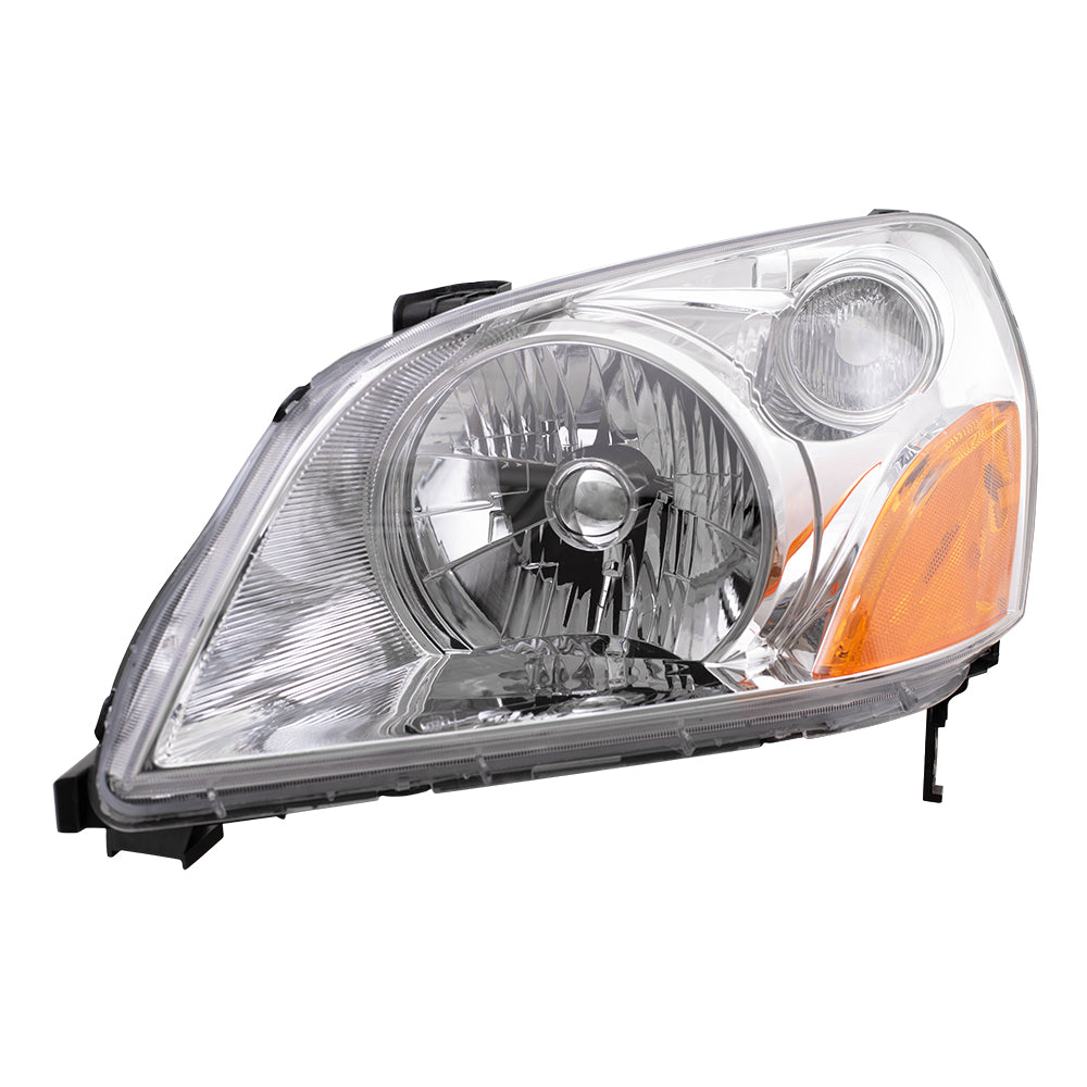 Brock Replacement Drivers Headlight Headlamp Compatible with 03-05 Pilot SUV 33151-S9V-A01