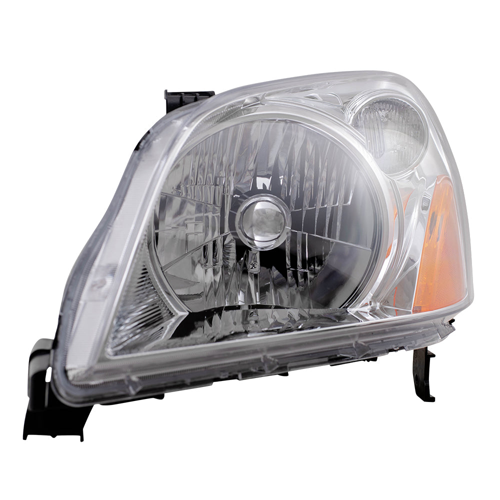 Brock Replacement Drivers Headlight Headlamp Compatible with 03-05 Pilot SUV 33151-S9V-A01