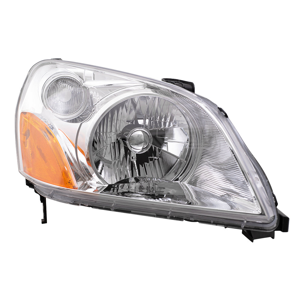 Brock Replacement Passengers Headlight Headlamp Compatible with 03-05 Pilot SUV 33101-S9V-A01