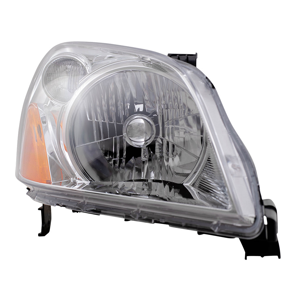 Brock Replacement Passengers Headlight Headlamp Compatible with 03-05 Pilot SUV 33101-S9V-A01