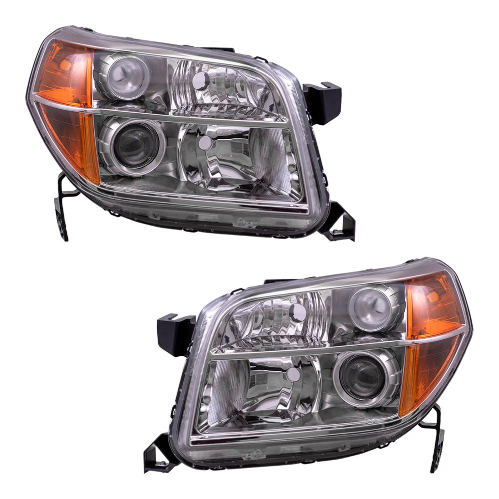 Brock Replacement Headlights Headlamps Compatible with 06-08 Pilot