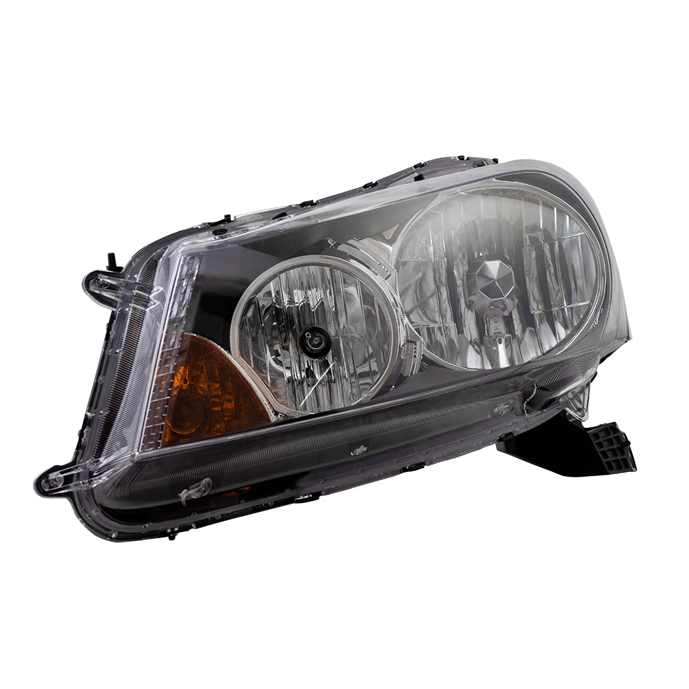 Brock Replacement Drivers Halogen Headlight Headlamp Compatible with 2008-2012 Accord Sedan 33150TA0A01