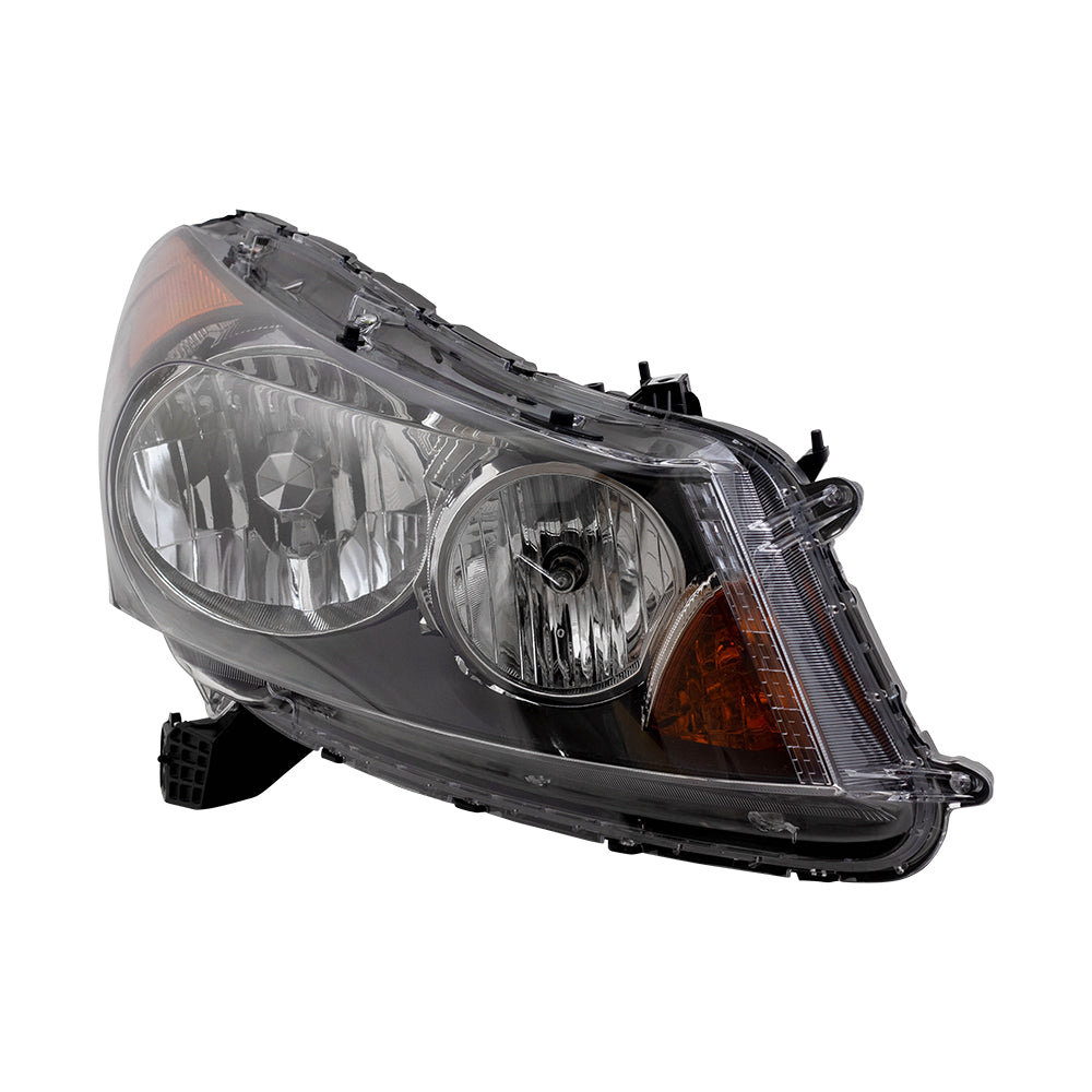 Brock Replacement Passengers Halogen Headlight Headlamp Compatible with 2008-2012 Accord Sedan 33100TA0A01