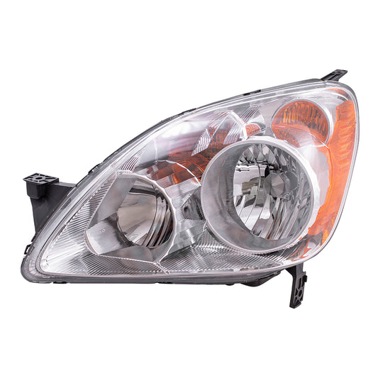 Brock Replacement Drivers Headlight Headlamp Compatible with 2005-2006 CR-V SUV 33151SCAA11