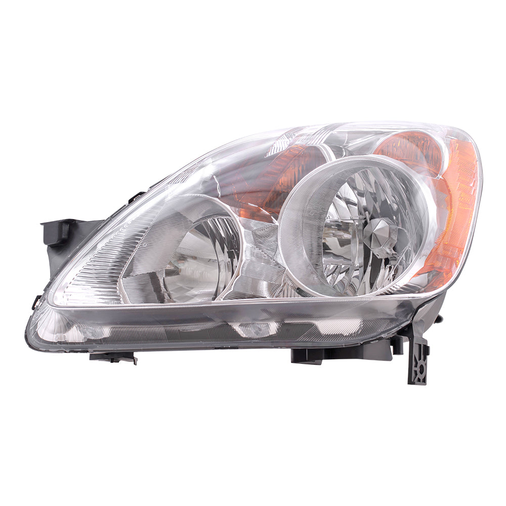 Brock Replacement Drivers Headlight Headlamp Compatible with 2005-2006 CR-V SUV 33151SCAA11