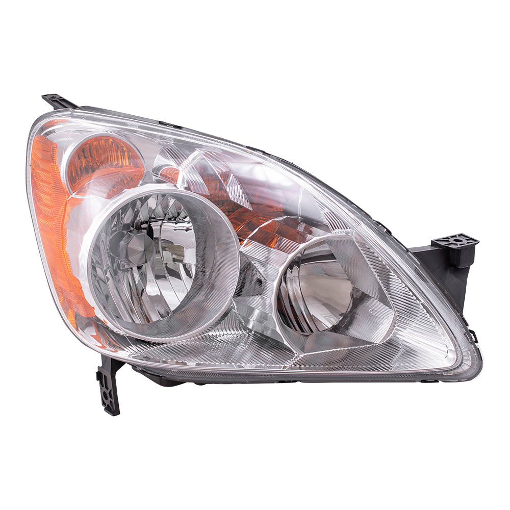 Brock Replacement Passengers Headlight Headlamp Compatible with 2005-2006 CR-V SUV 33101SCAA11