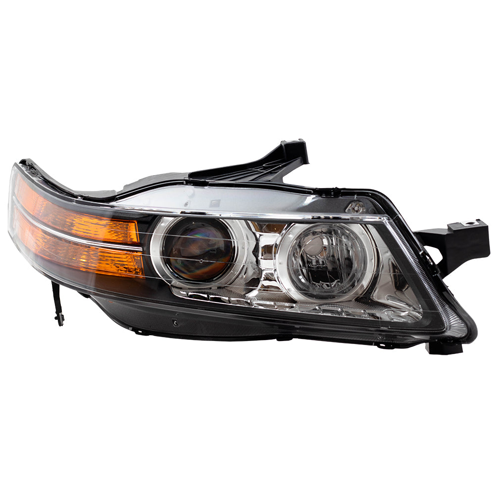 Brock Replacement Pair Headlights Driver and Passenger Combination Headlamp Set Compatible with 2007-2008 TL Base 33151SEPA22 33101SEPA22