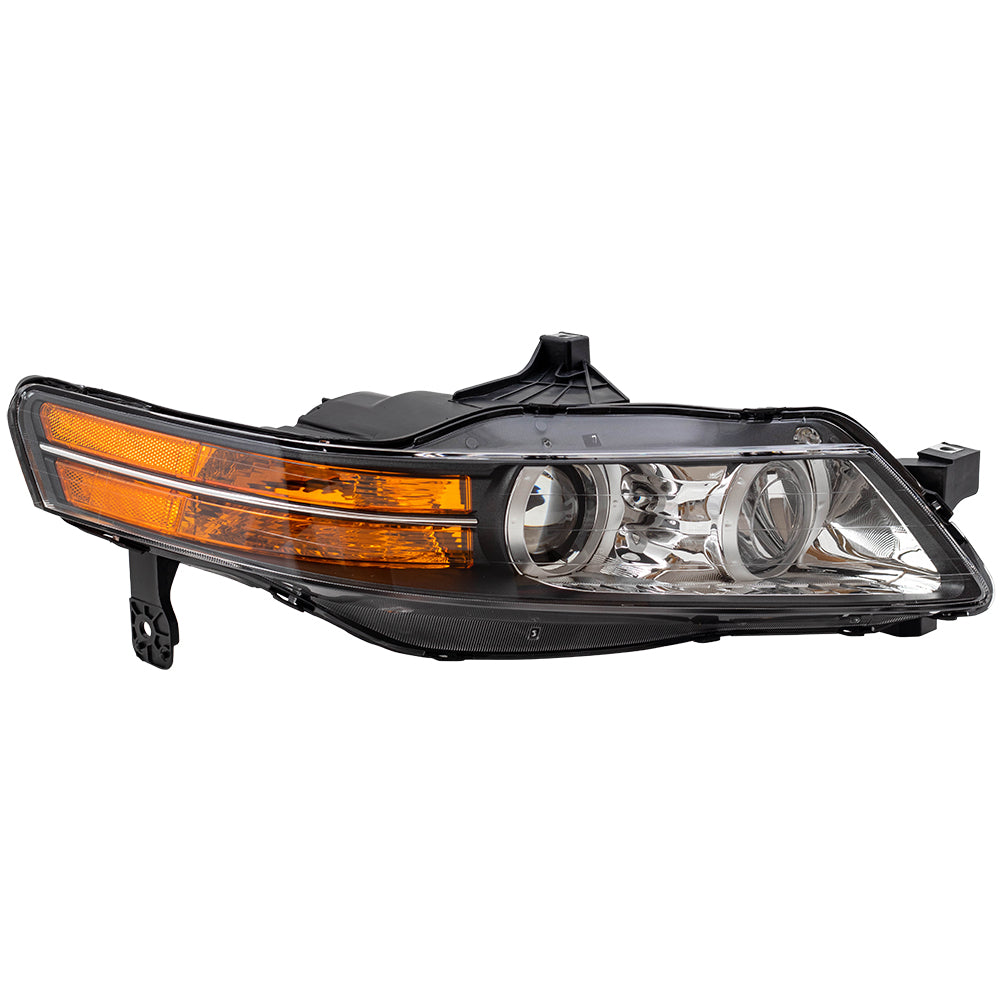 Brock Replacement Pair Headlights Driver and Passenger Combination Headlamp Set Compatible with 2007-2008 TL Base 33151SEPA22 33101SEPA22