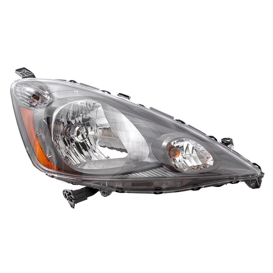 Brock Replacement Passengers Headlight Headlamp with Grey Bezel Compatible with 2009-2013 Fit 33100TK6A01