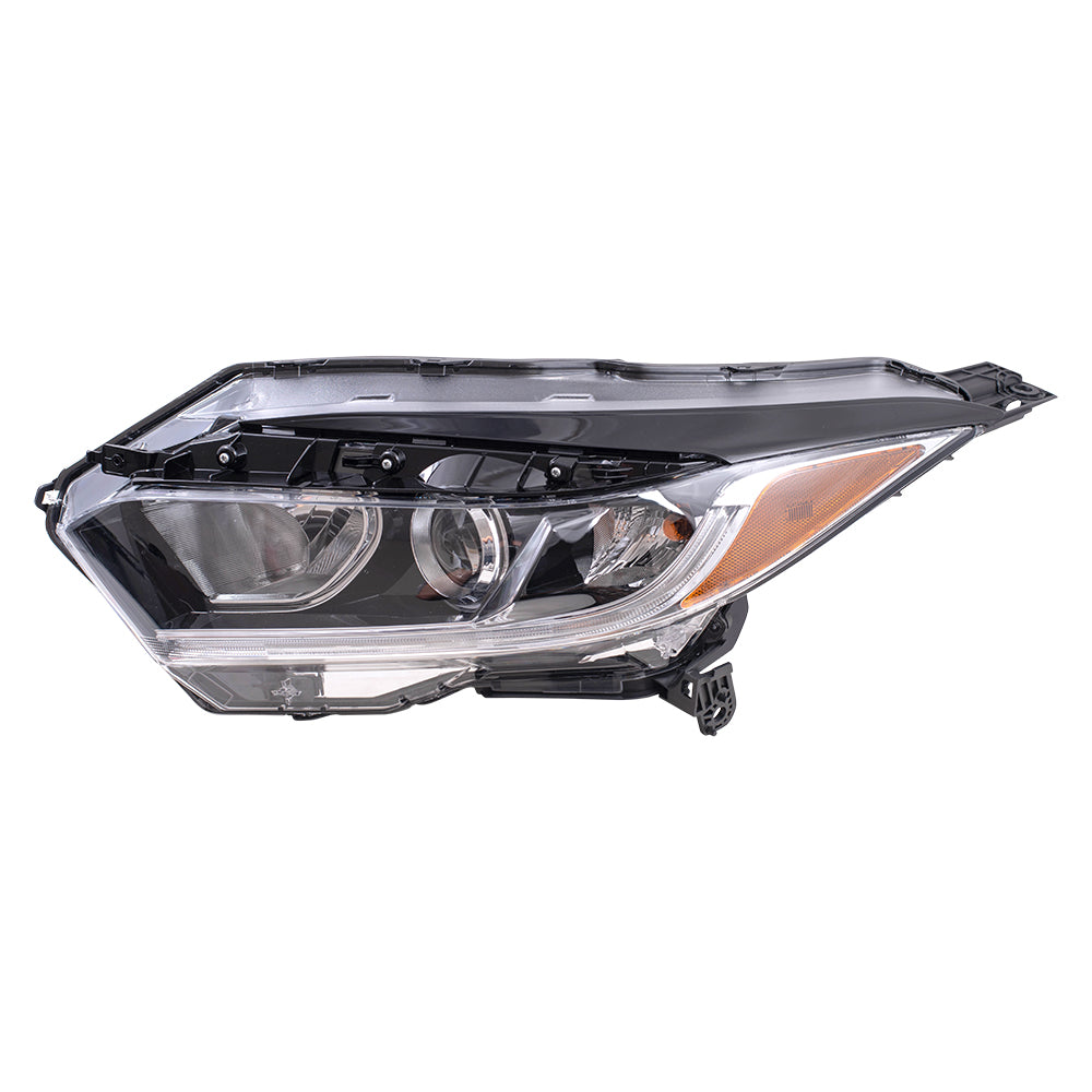 Brock Replacement Driver Side Halogen Combination Headlight Assembly Compatible with 19-22 HR-V