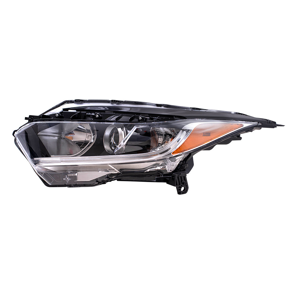 Brock Replacement Driver Side Halogen Combination Headlight Assembly Compatible with 19-22 HR-V