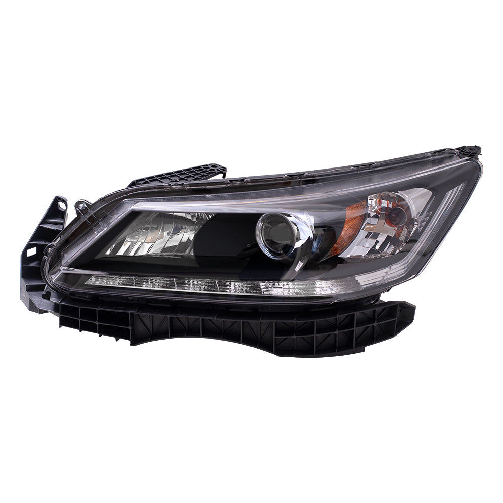 Brock Replacement Driver Side Halogen Combination Headlight Assembly Compatible with 2014-2015 Accord Hybrid