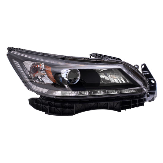 Brock Replacement Passenger Side Halogen Combination Headlight Assembly Compatible with 2014-2015 Accord Hybrid