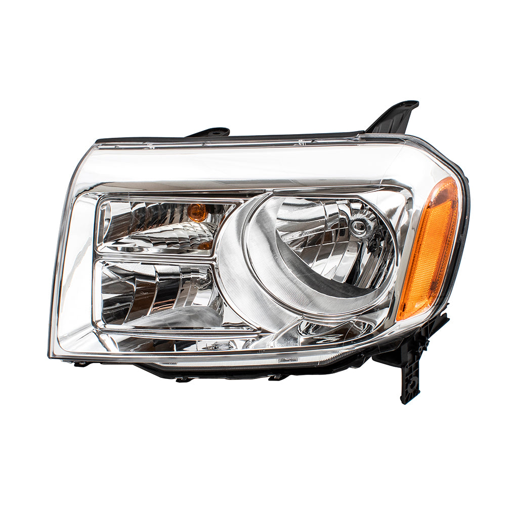 Brock Replacement Pair Set Halogen Combination Headlights Headlamps Replacement for 12-15 Pilot 33150SZAA11 33100SZAA11