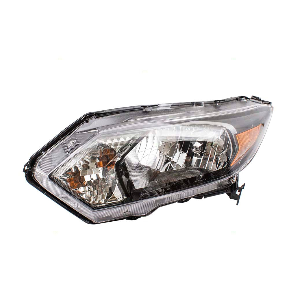 Brock Replacement Drivers Halogen Combination Headlight Headlamp Compatible with 16-18 HR-V 33150-T7S-A01