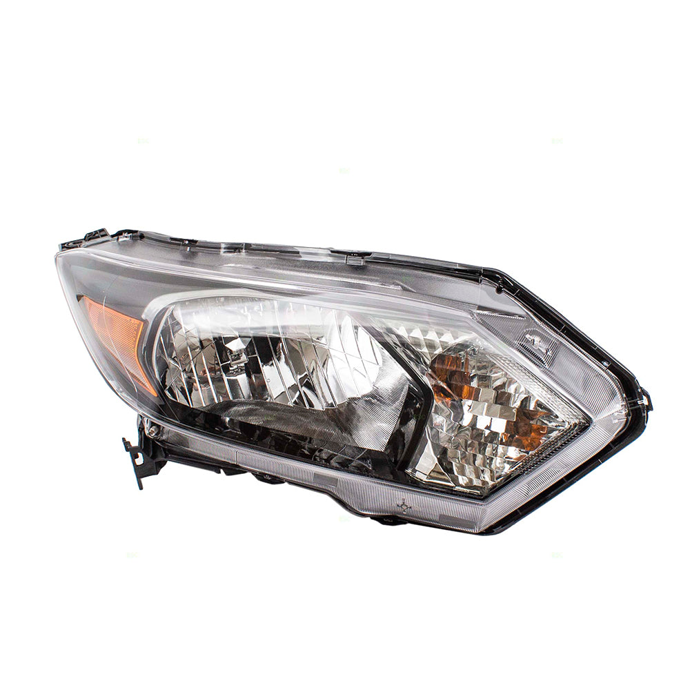 Brock Replacement Passengers Halogen Combination Headlight Headlamp Compatible with 16-18 HR-V 33100T7SA01