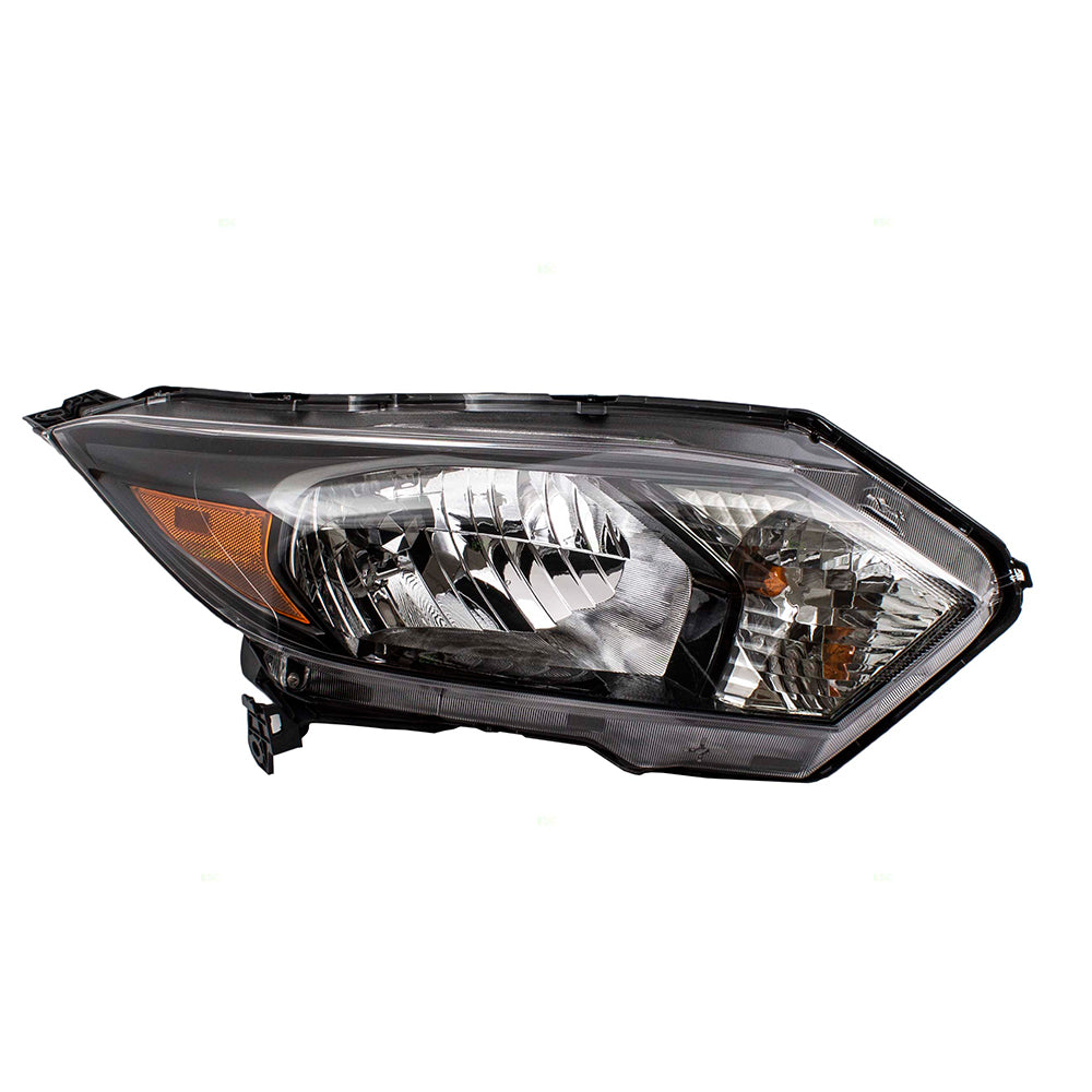 Brock Replacement Passengers Halogen Combination Headlight Headlamp Compatible with 16-18 HR-V 33100T7SA01