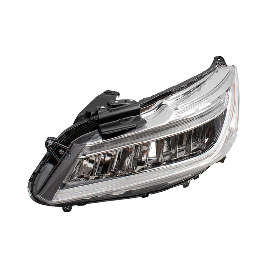 Brock Replacement Drivers LED Combination Headlight Headlamp Compatible with 16-17 Accord Sedan 33150T2AA32