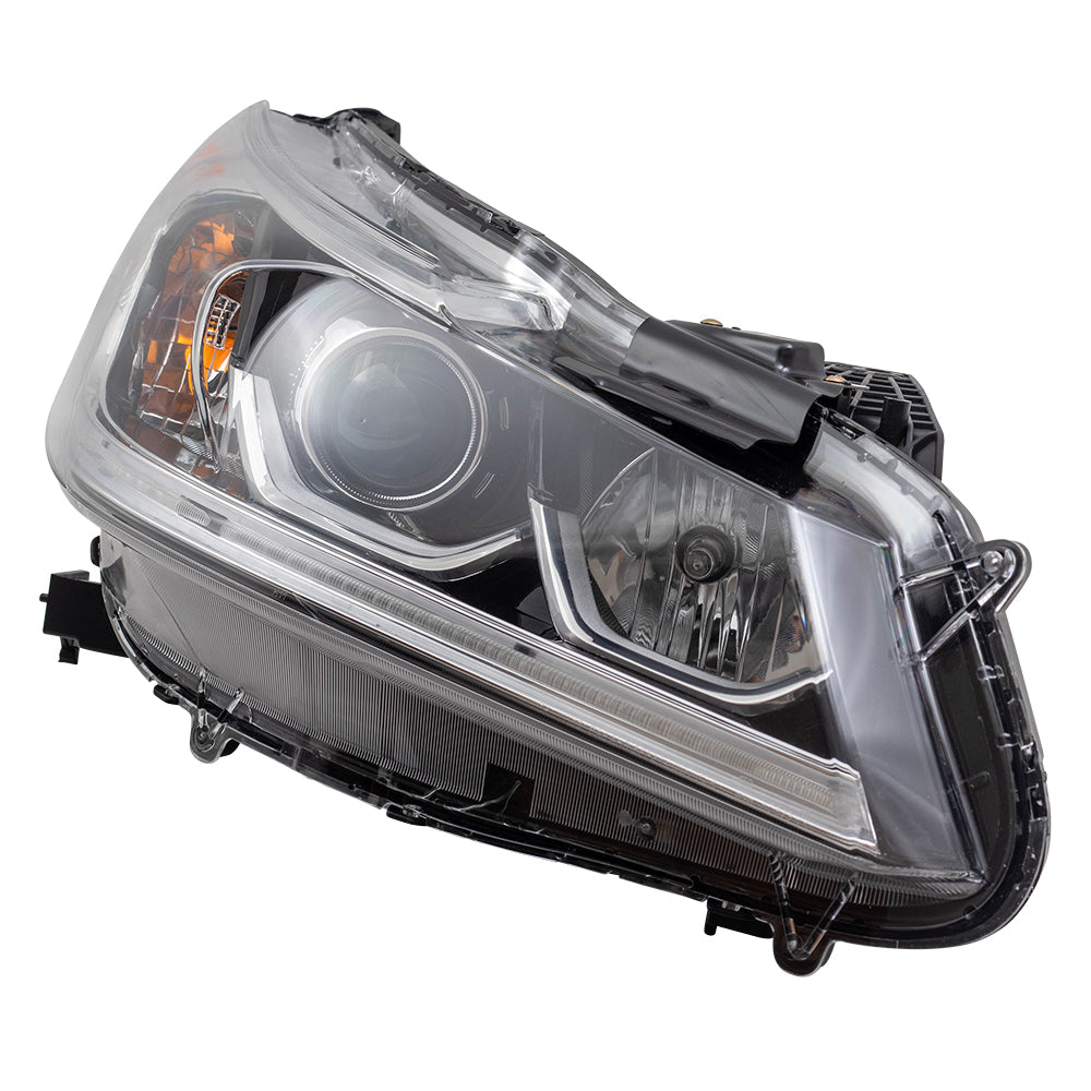 Brock Replacement Headlight Passengers Halogen Headlamp Compatible with 2016-2017 Accord Sedan LX 33100T2AA61 33100-T2A-A61