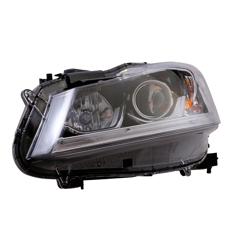 Brock Replacement Driver Halogen Headlight Compatible with 16-17 Accord Sedan