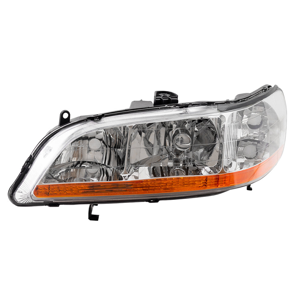 Brock Replacement Drivers Halogen Headlight Headlamp Compatible with 98-02 Accord 33151-S84-A02