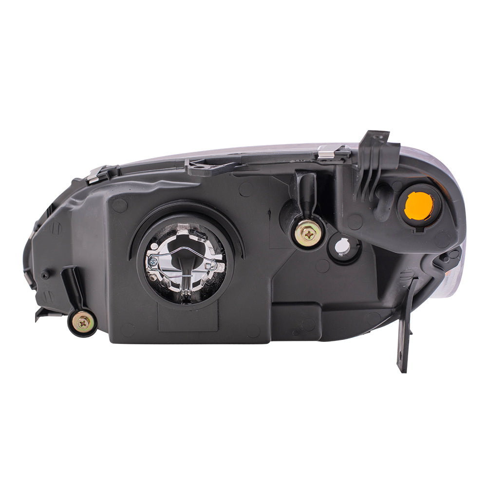 Brock Replacement Driver and Passenger Headlights Headlamps Compatible with Civic 33151-S5P-A01 33101-S5P-A01