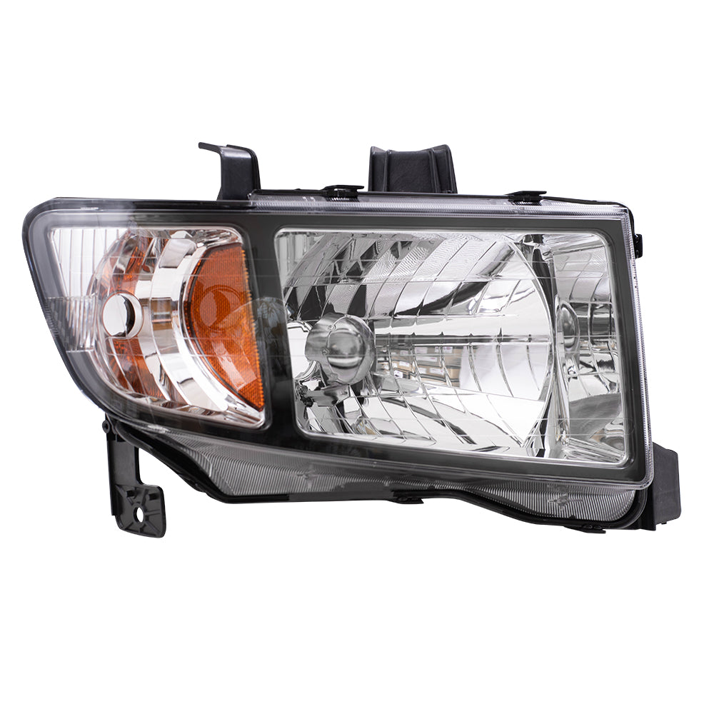 Brock Replacement Driver and Passenger Headlights Headlamps Compatible with 2006-2008 Ridgeline Pickup Truck 33151SJCA02 33101SJCA02