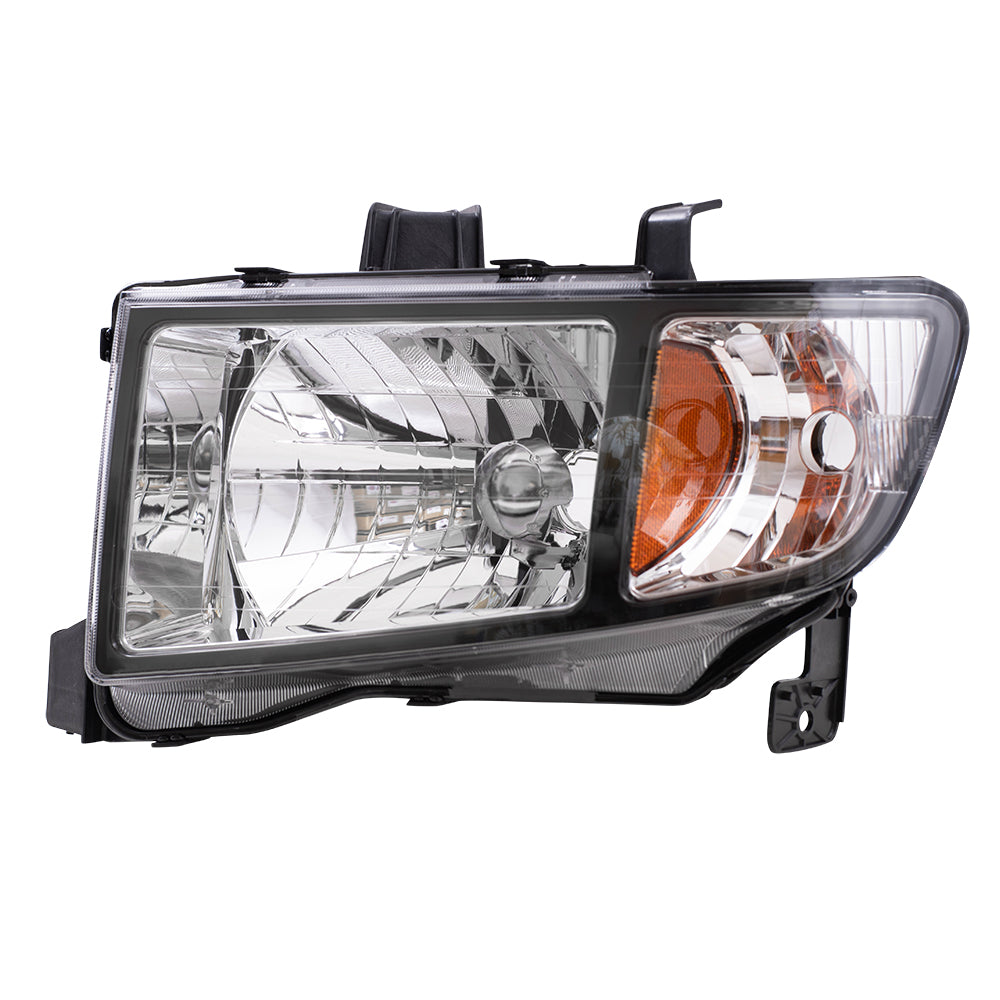 Brock Replacement Drivers Headlight Headlamp Compatible with 2006-2008 Ridgeline Pickup Truck 33151SJCA02