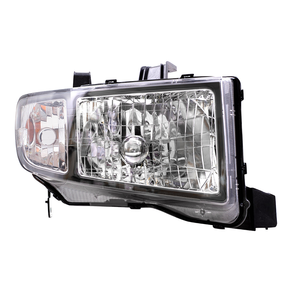 Brock Replacement Driver and Passenger Headlights Headlamps Compatible with 2006-2008 Ridgeline Pickup Truck 33151SJCA02 33101SJCA02