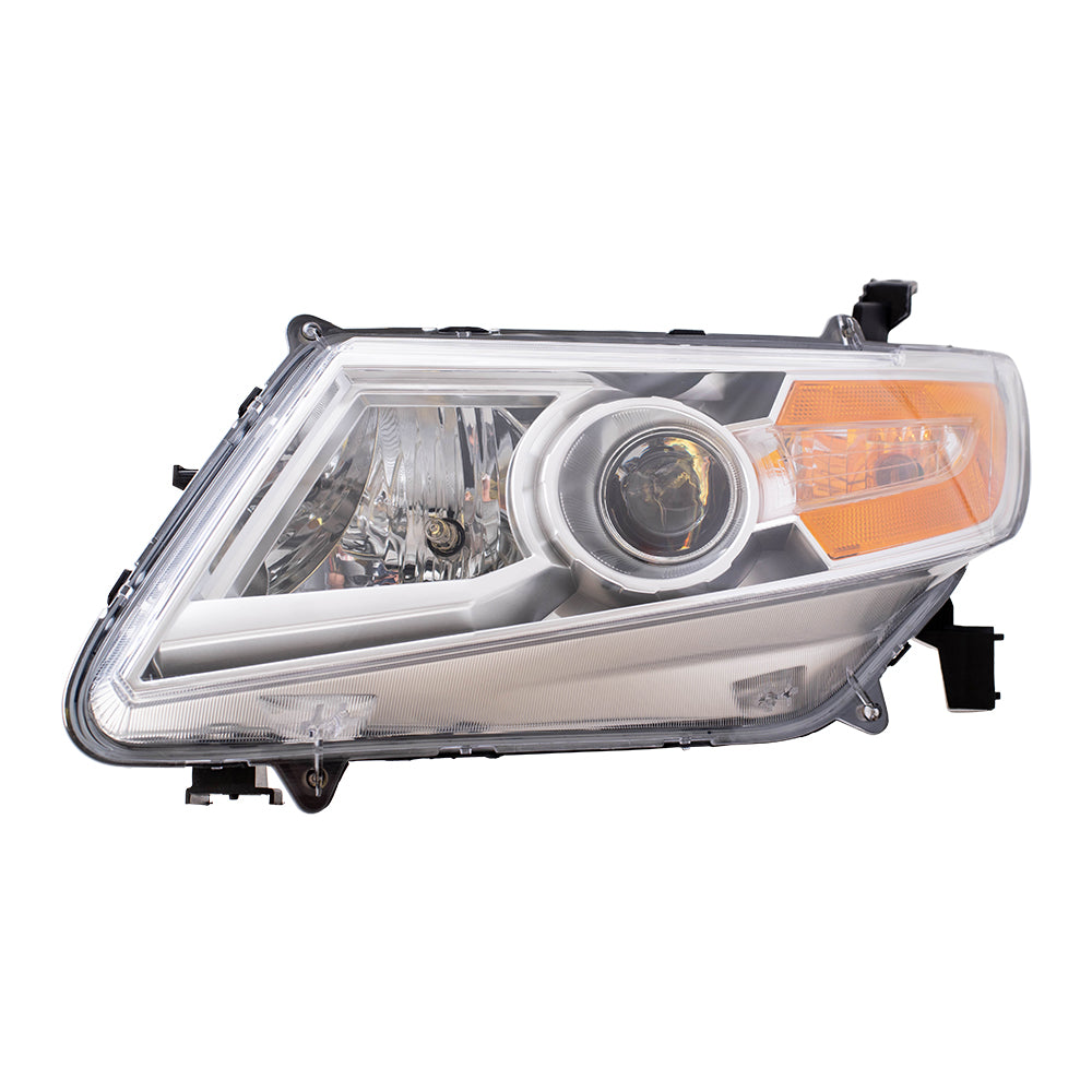 Brock Replacement Driver and Passenger Headlights Headlamps Compatible with 2011-2013 Odyssey Van 33150-TK8-A02 33100-TK8-A02