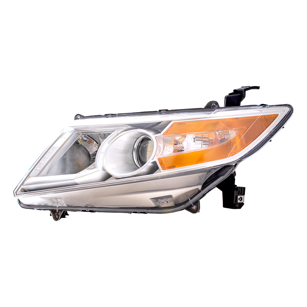 Brock Replacement Driver and Passenger Headlights Headlamps Compatible with 2011-2013 Odyssey Van 33150-TK8-A02 33100-TK8-A02