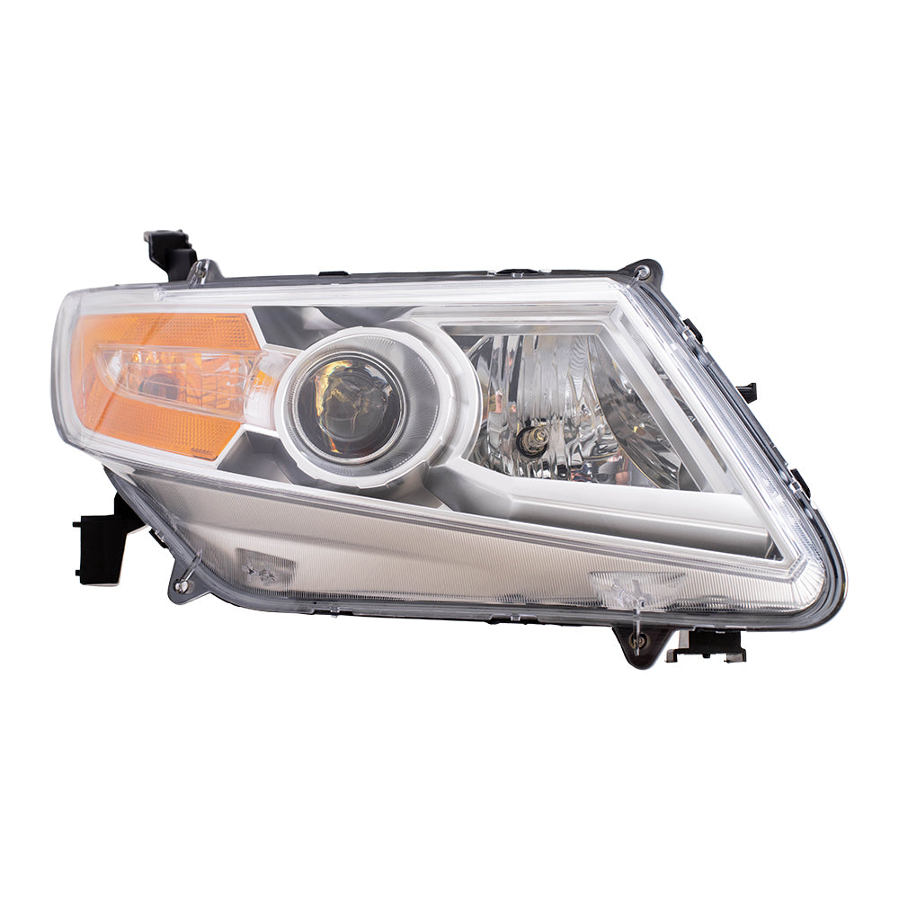 Brock Replacement Passengers Headlight Headlamp Compatible with 2011-2013 Odyssey Van 33100-TK8-A02