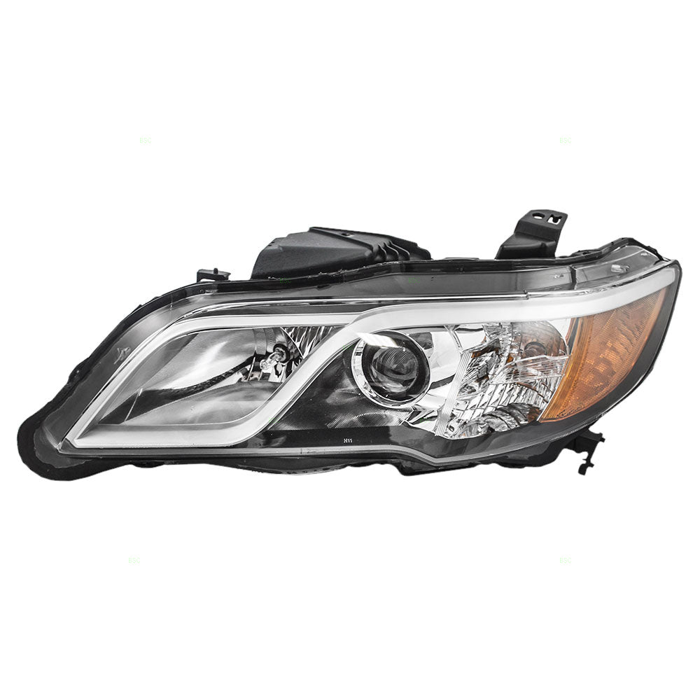 Brock Replacement Drivers Halogen Combination Headlight Headlamp Lens Compatible with 13-15 RDX 33150-TX4-A11