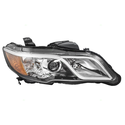 Brock Replacement Passengers Combination Halogen Headlight Headlamp Lens Compatible with 13-15 RDX 33100-TX4-A11