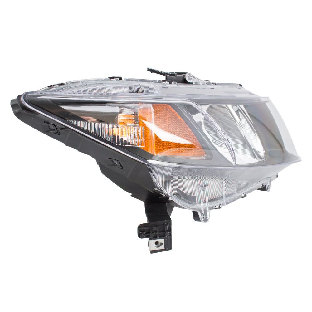 Brock Replacement Passengers Halogen Headlight Headlamp Compatible with Civic 33100-TR0-A51