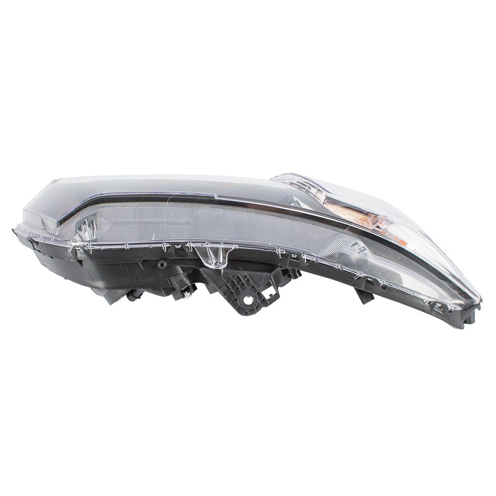 Brock Replacement Passengers Halogen Headlight Headlamp Compatible with Civic 33100-TR0-A51